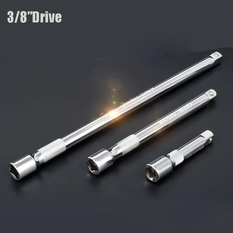 1Pc 3" 6" 10" Long Extension Bar 3/8 Drive Ratchet Socket Extender Hand Adjustment Tool Extension Socket Drive Hand Tool