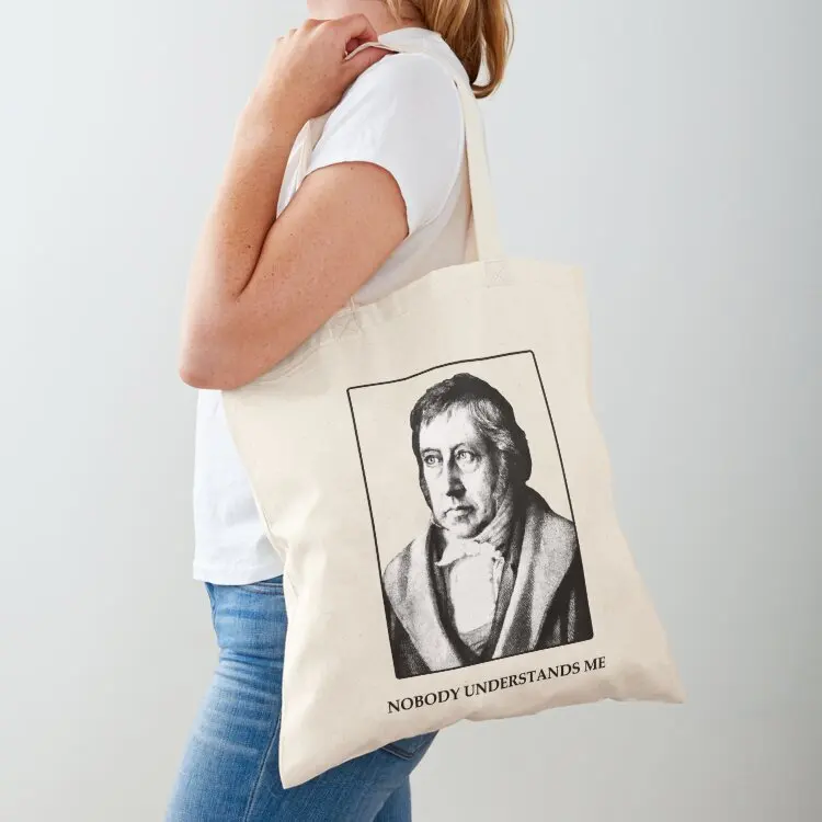 

Hegel - Nobody Understands Me - Funny Philosopher Tote Bag Shopper handbag Customizable tote bag Handbags Cloth bags
