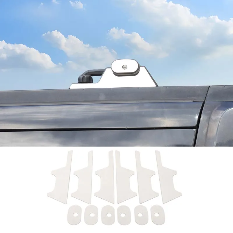 

Stainless Steel For Hummer H2 2003-2009 Car Luggage Rack Decorative Sticker Car Exterior Accessories