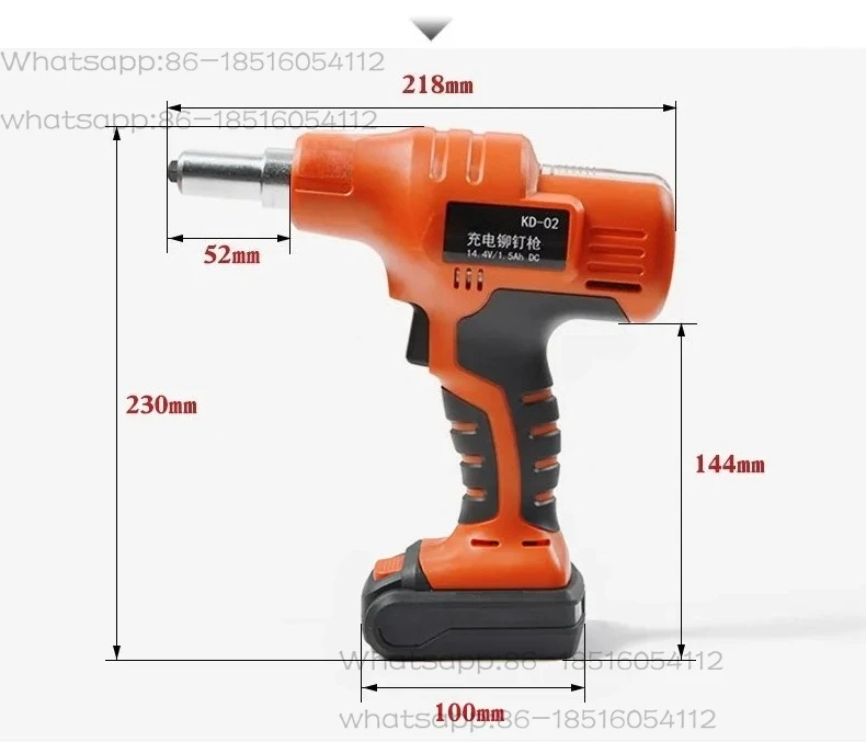 Electric Rivet Gun Industrial Grade Rivet Gun Core Pulling Rivet Machine Connected with Electric Tools