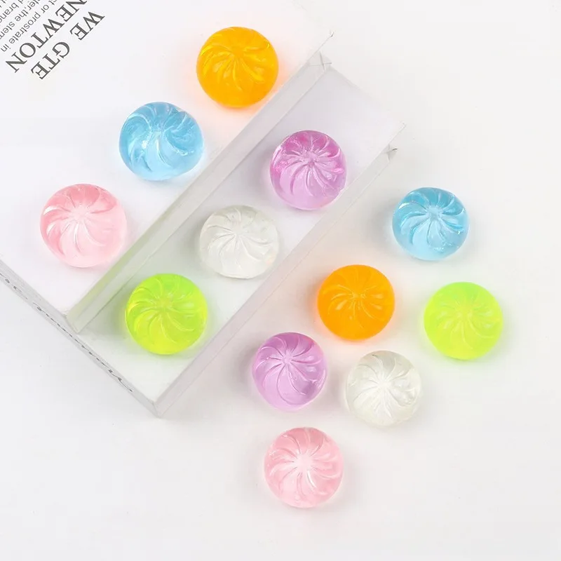 1 set of 5pcs sparkling shark dumplings, soft and slow elastic, toy gift crystal bag with steamer view 6