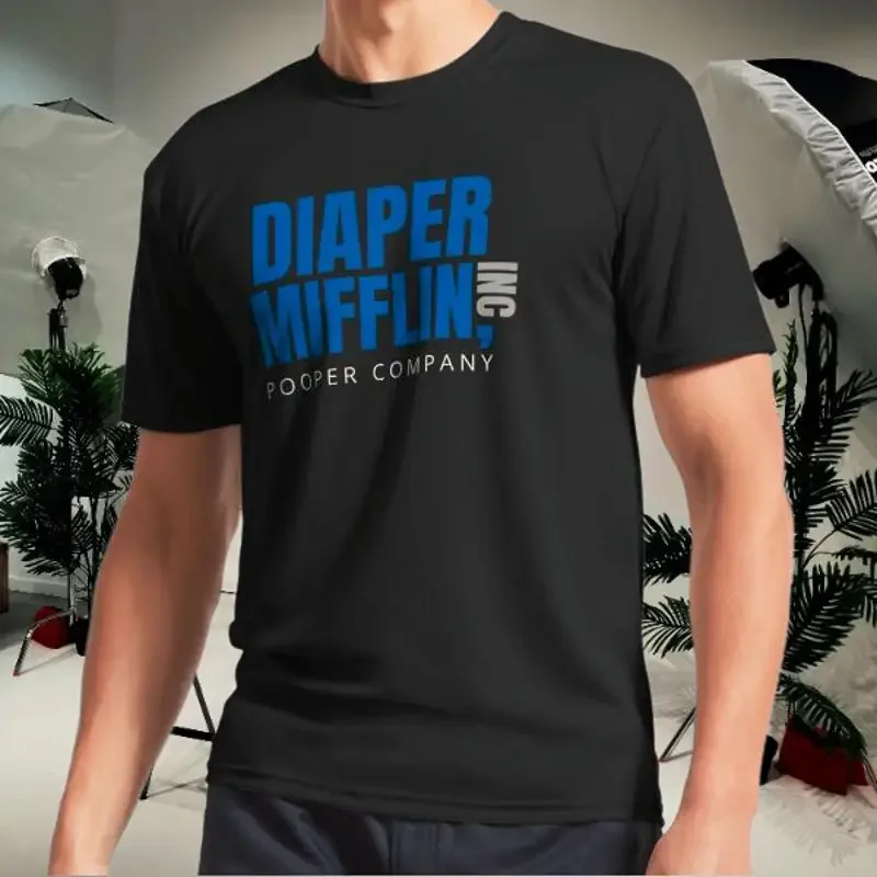 DIAPER MIFFLIN POOPER COMPANY Logo Men's T-Shirt Funny Size S to 5XL