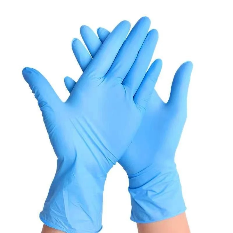 20/50/100PCS Blue Nitrile Gloves Disposable Hairdressing Household Dishwashing Nitrile Gloves Suitable Pet Cleaning Tattoo Tool