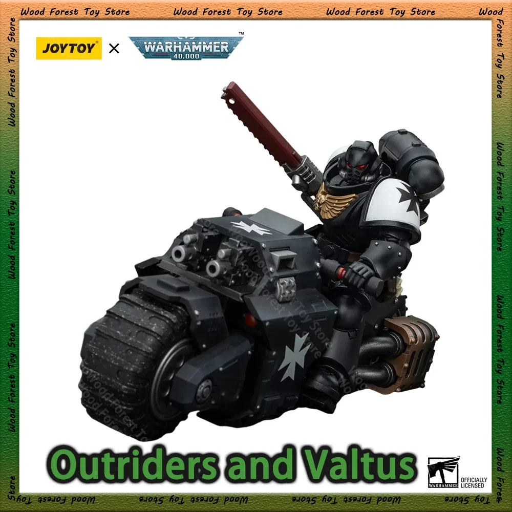 Original JOYTOY Warhammer 40k 1/18 Action Figures Anime Space Marines Black Templars Outriders Brother Valtus Birthday Gifts