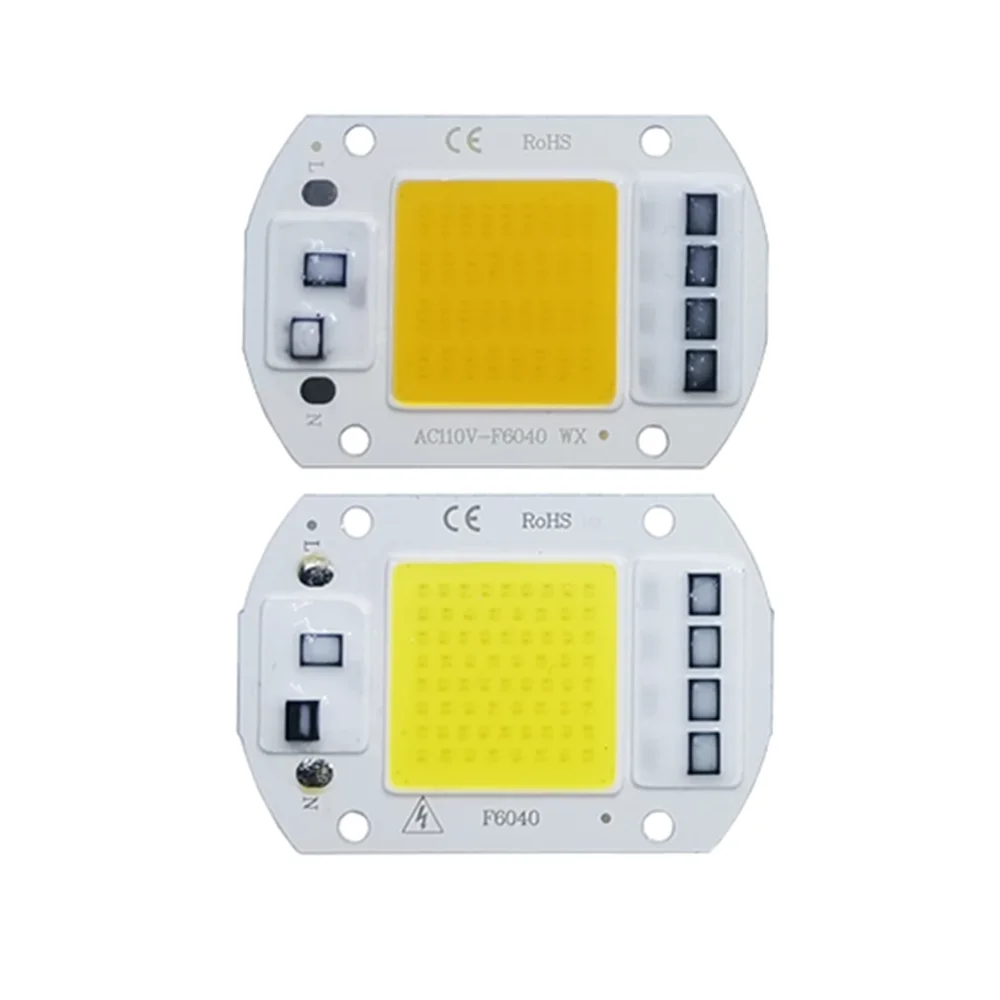 Smart IC Driver Input Integrated 20W 30W 50W LED Floodlight COB 110V 220V