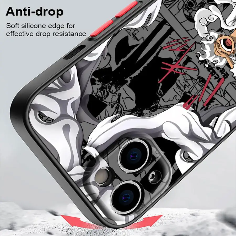 O-One Piece Luffy 5 Gear Case for iPhone 17 Pro Max 16 Plus 14 15 7 8 SE 11 XS XR Air 13 Mini 12 17e Funda Back Phone Cover view 6