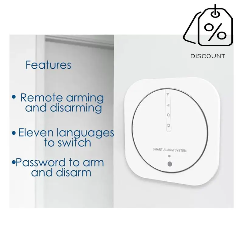 ABMF-Graffiti Burglar Alarm Intelligent WIFI+GSM Dual Network Alarm System Home Multifunction Screenless Alarm Host
