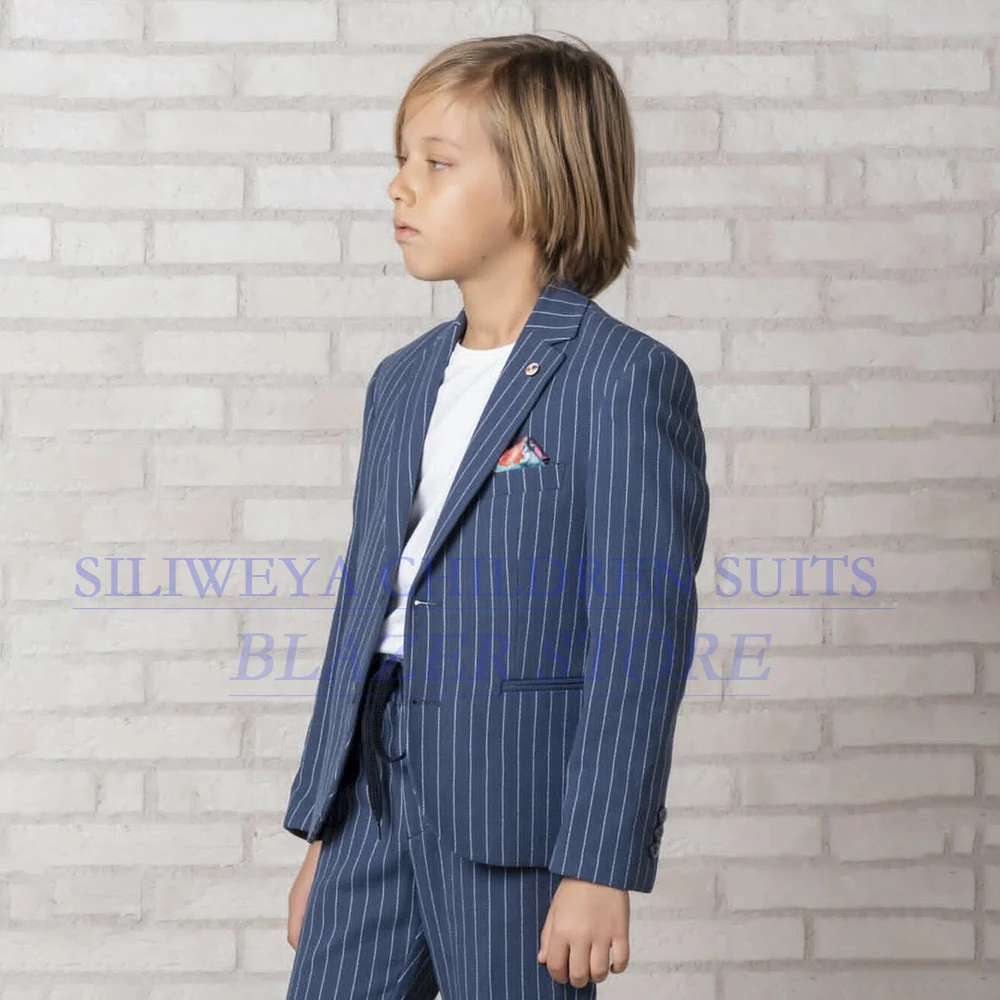 

Fashion Boy's Suits Formal Wedding 2 Piece Jacket Pants Sets High Quality Single Breasted Notch Lapel Slim Fit Children Clothes