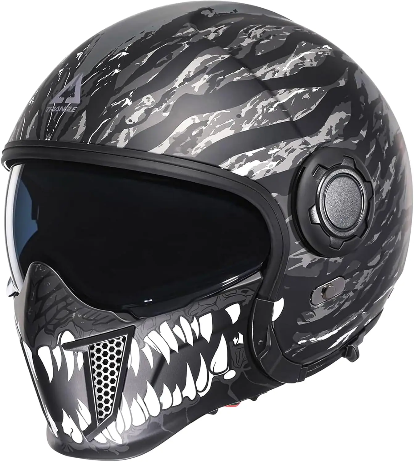 

(Small)Full Face Motorcycle Helmets,Off-Road Motocross Helmet for Men & Women,Dual Visor with Internal Tinted Sunshield,Open Fac