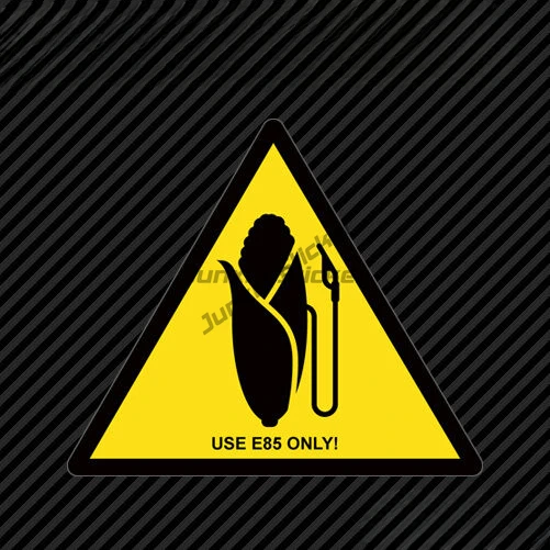 

Warning Use E85 Only ! Sticker Die Cut Decal Self Adhesive Vinyl ethanol clean energy Scratch-Proof Sunscreen