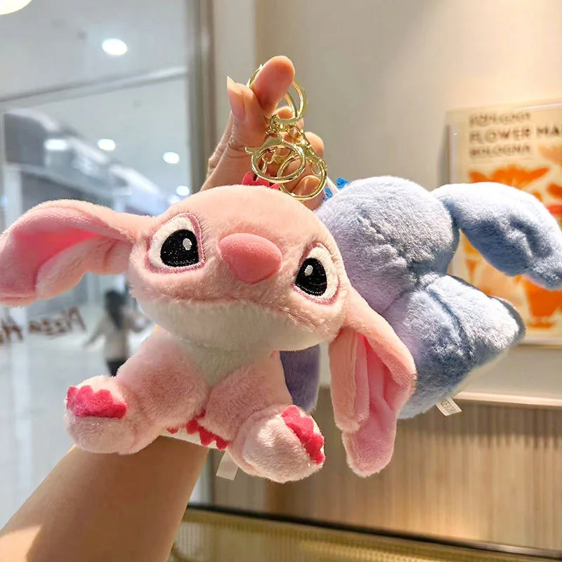 Kawaii Stitch Soft Doll Plushie Toy Keychain Anime Lilo & Stitch Stuffed Toy School Bag Mini Pendant Claw Machine Doll Wholesale