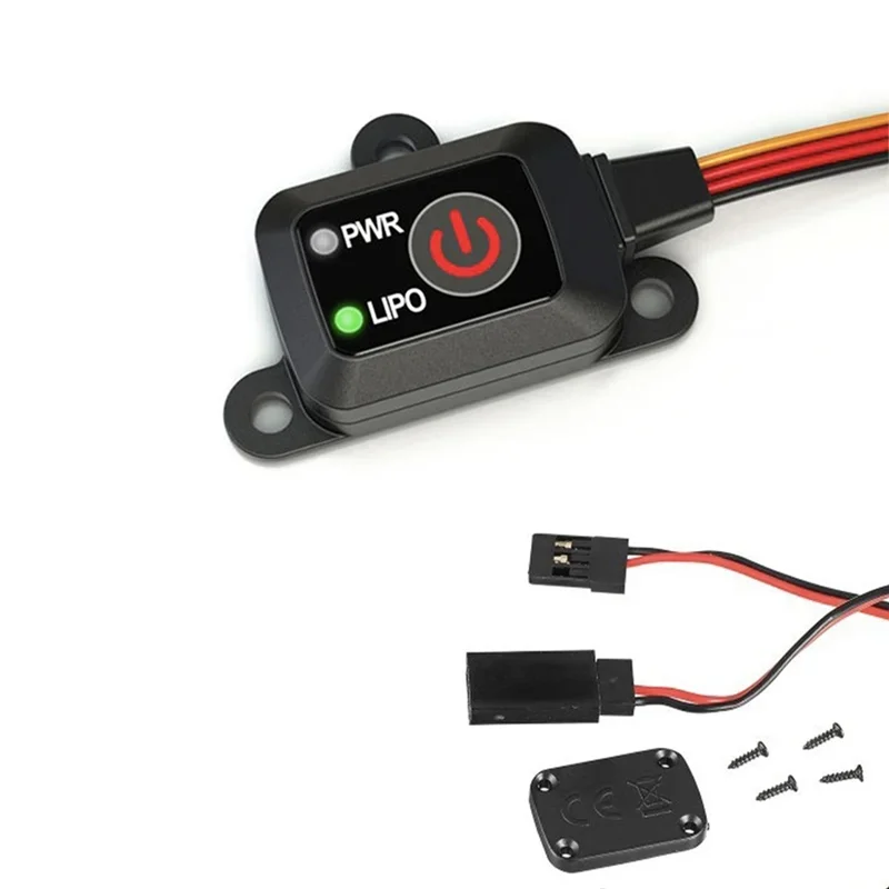 L22A-Compact Battery Voltage Checker and On/Off Switch, MCU Controlled, for RC Lipo Model NIHM Nicad Batteries