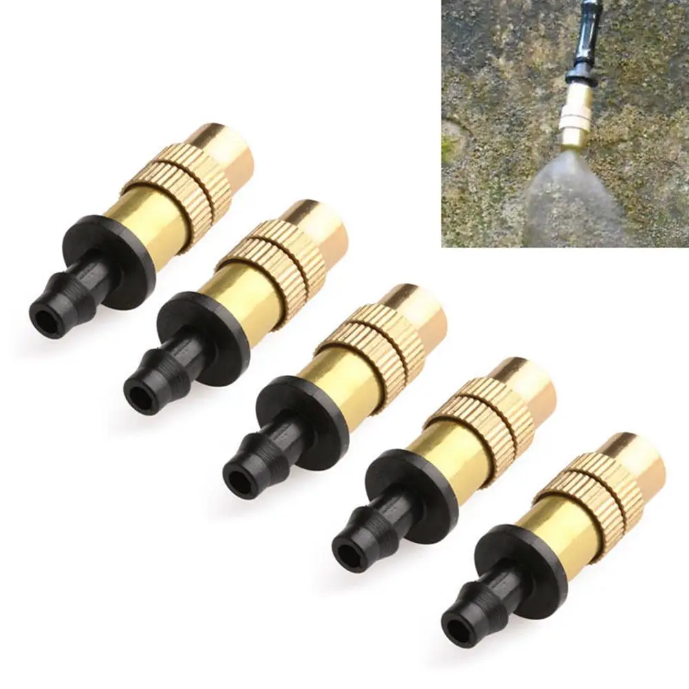 

5pcs Water Thread Brass Lawn Irrigation Sprayers Spray Sprinkler Misting Nozzle Garden Supplies