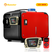 Sunster ALL IN ONE Diesel Air Parking Heater 8KW 12V Diesel Heater with Remote Control for Cars Trucks RVs Boats Buses