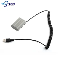 Coiled Cable USB to EN-EL3E EL3E Dummy Battery for Nikon D50 D70 D70S D80 D90 D100 D200