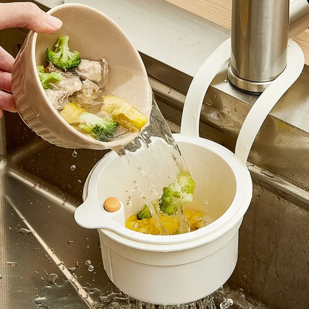 Panier de crépine suspendu pour évier créatif, couvercle inférieur ouvrable, filtre à ordures de cuisine détachable, vidange rapide multifonctionnelle