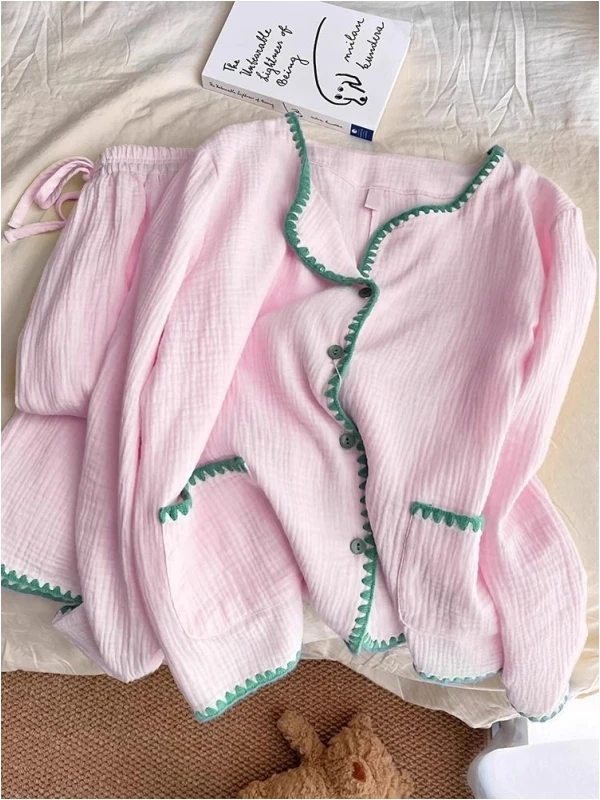 

plus Size 300 Pou Cotton Tead Long Sve Long Pants Spwear Set Men's Spring Autumn Sle Pink Home Clothes Two Piece...