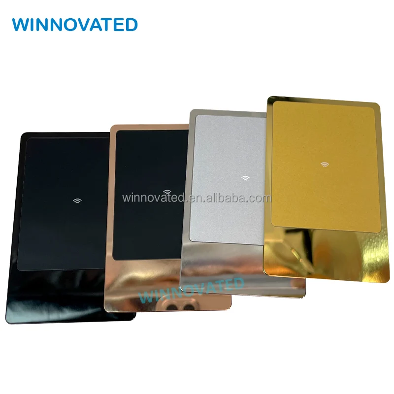 Customized product、Contactless ID RFID Chip NFC Metal Business Card