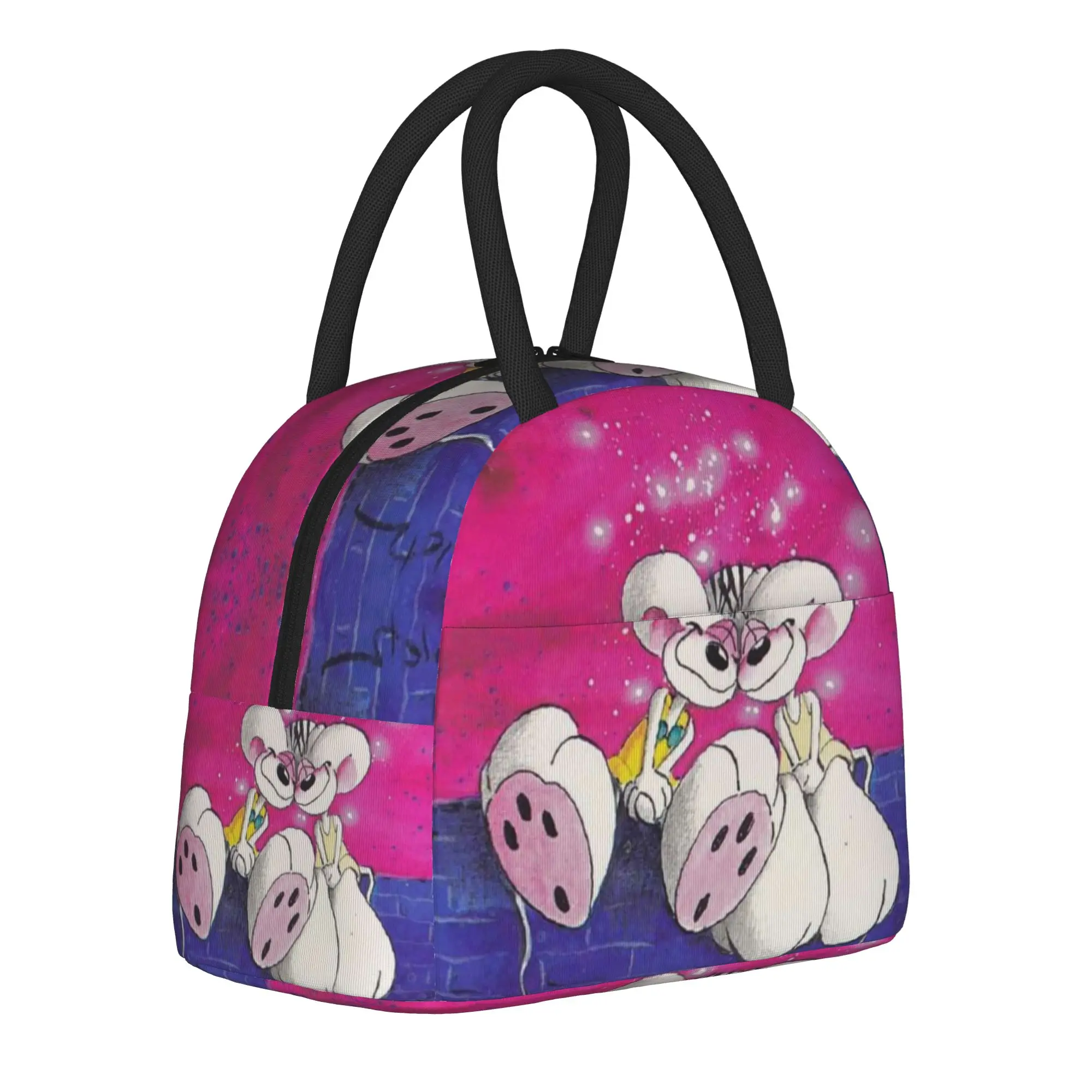 Insulated Lunch Bag Diddl mouse Merch  Food Box Causal Thermal Cooler Lunch Box For School