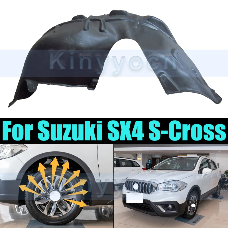 

Fender Liner Splash Shield Wheel Arch Cover For Suzuki SX4 S-Cross Fender Liner Wheel Arc Pad Wheel Fender Liner Lining