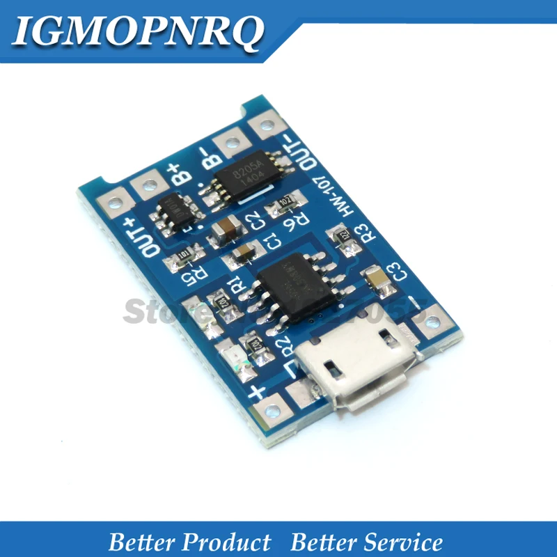 5 adet 5 V Mikro USB 1A 18650 TP4056 Lityum Pil Koruma Şarj Modülü Ile Şarj Kartı 1A