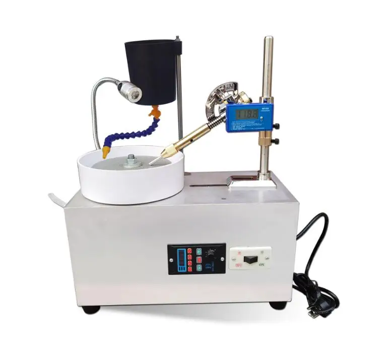 180W Gem Grinding Machine, Stepless Variable Frequency Speed Regulation ,Jewelry Jade Ring Face Polishing Equipment