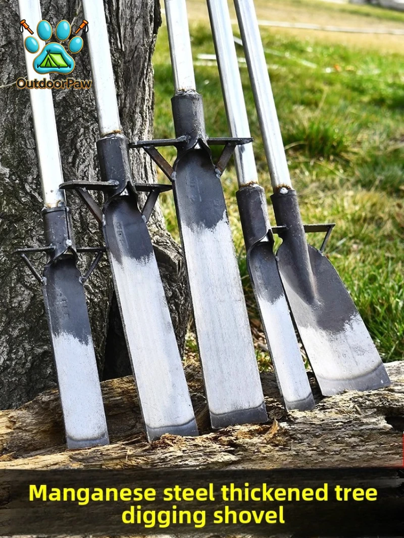 manganese steel shovel for digging pits All-Purpose Planting Digging Tool Gardening Professional Metal Transplanting Shovel