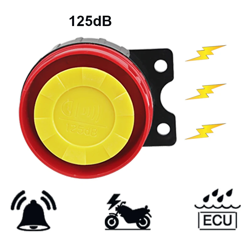 

125db Security Alarm For Motorcycle Anti-Theft Motorcycle Remote Control Key Motorbike Scooter Motor Alarm With Remote Start