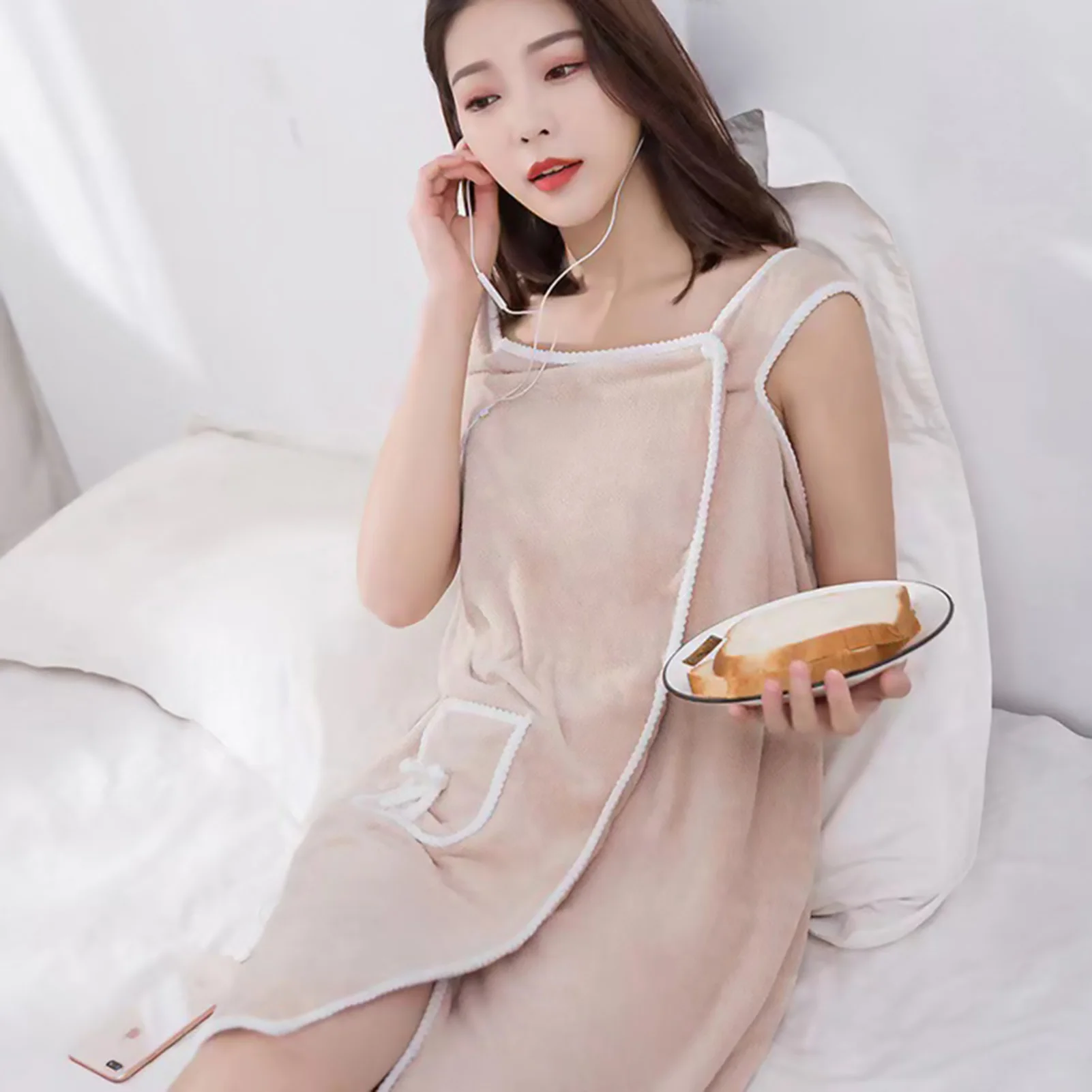 

Women's Bath Wrap Towel Strong Absorbent Bath Towel Bath Clothing
