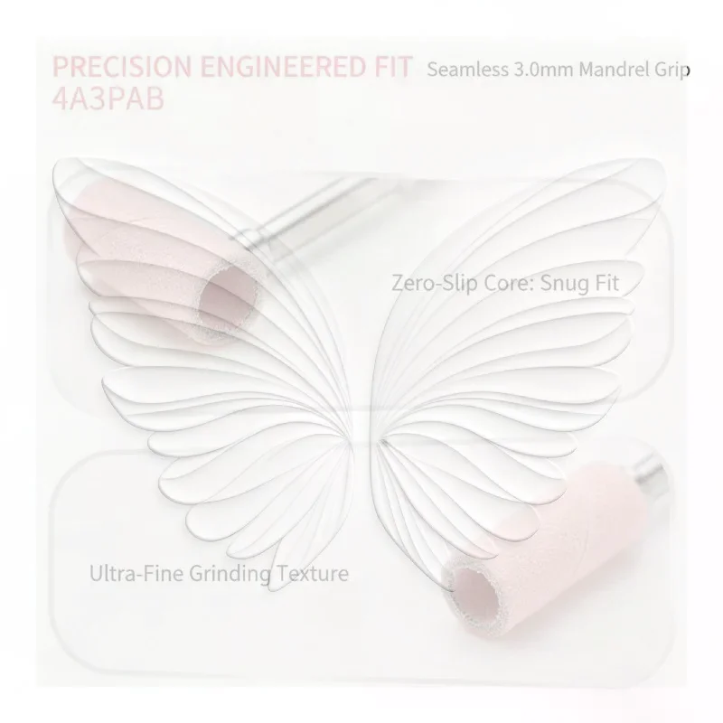 Mini Nail Sanding Ring Bands 1/50Pcs 3.1MM 120-240 Grit Professional Nail Polishing Accessory for Electric Drill Manicurist Use