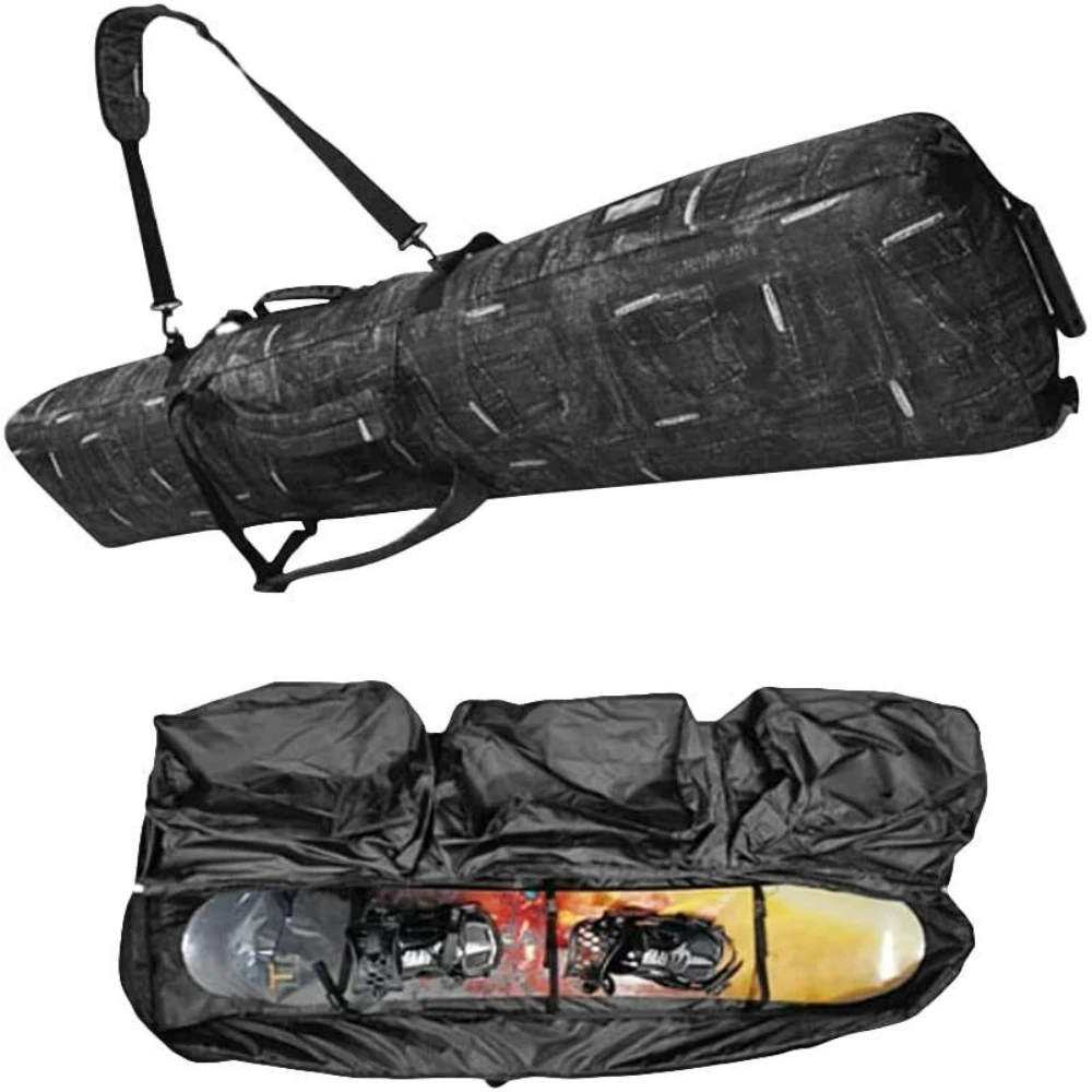 

Padded Snowboard Bag with Wheels Travel Bag Ski Single Snowboard Snowboard Boots