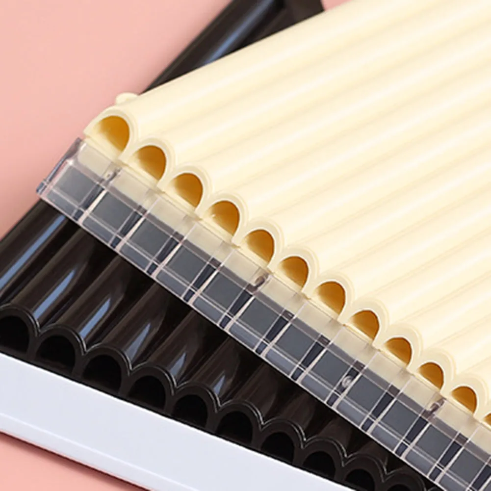 18 Pipe Pan Flute in Key C Constructed from ABS Resin for For WOODWIND Instrument Offering Reliable Tuning and Easy Playability