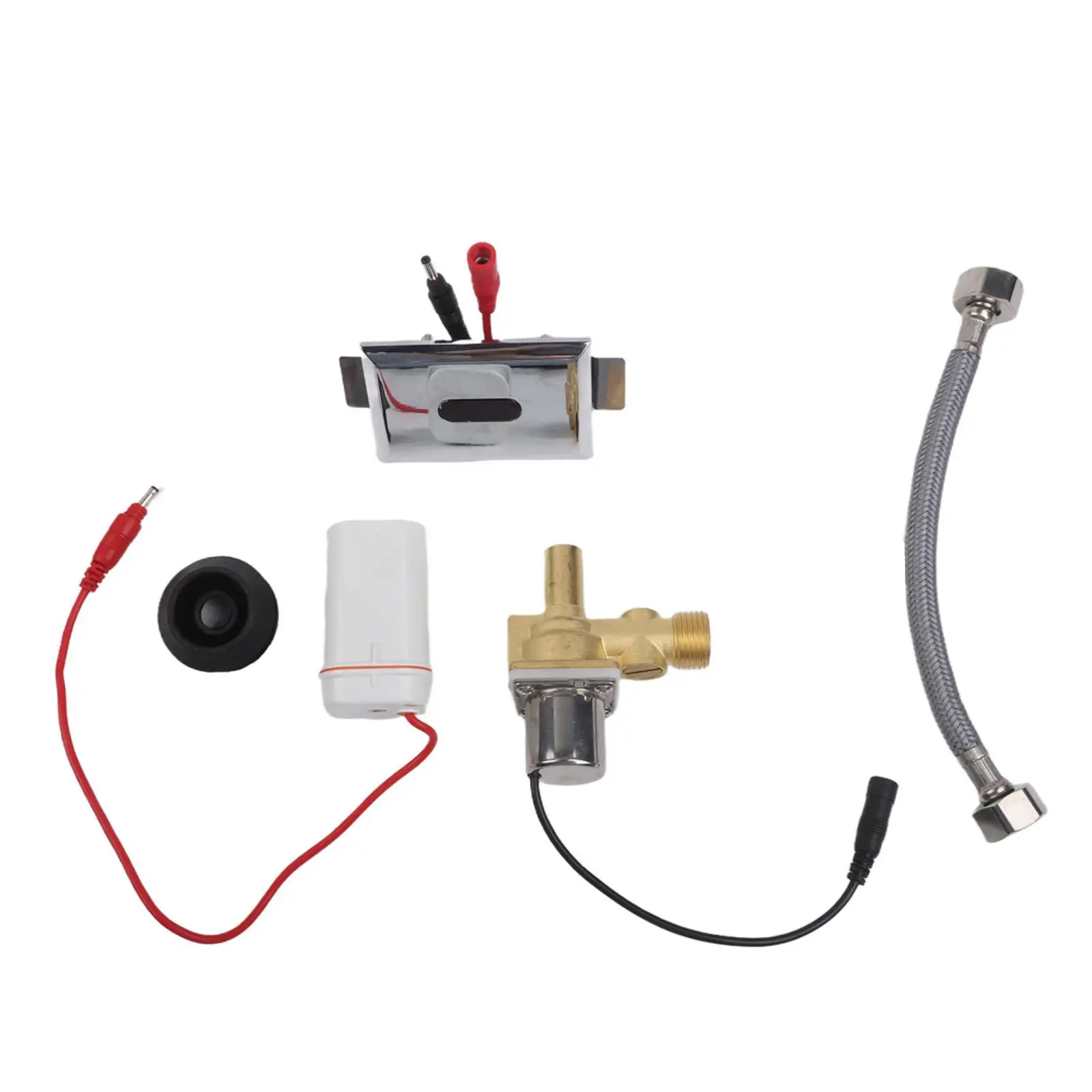 Automatic Infrared Urinal Flush Valve With Solenoid 6V DC Sensor Operated Adjustable Range 30-100cm Urinal Sensor Accessories