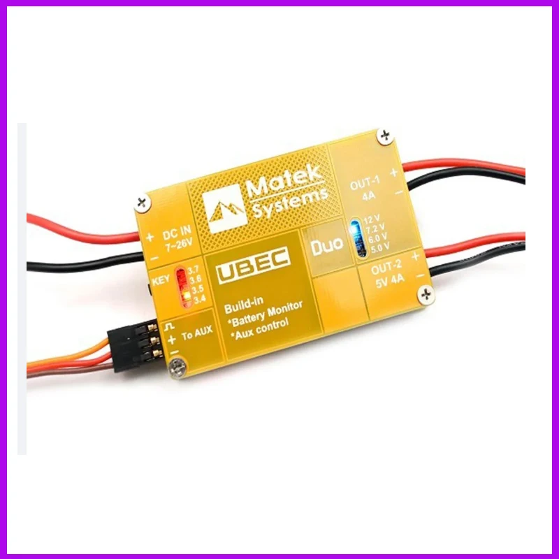 Matek System UBEC DUO 4A/5~12V & 4A/5V für RC Quadcopter RC Flugzeug RC Multicopter UBEC Power Modell