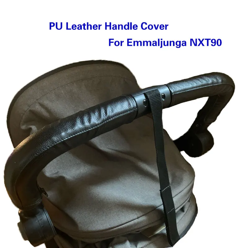 PU Leather Handle Covers For Emmaljunga NXT90 Stroller Handle Protective Cover Baby Stroller Accessories