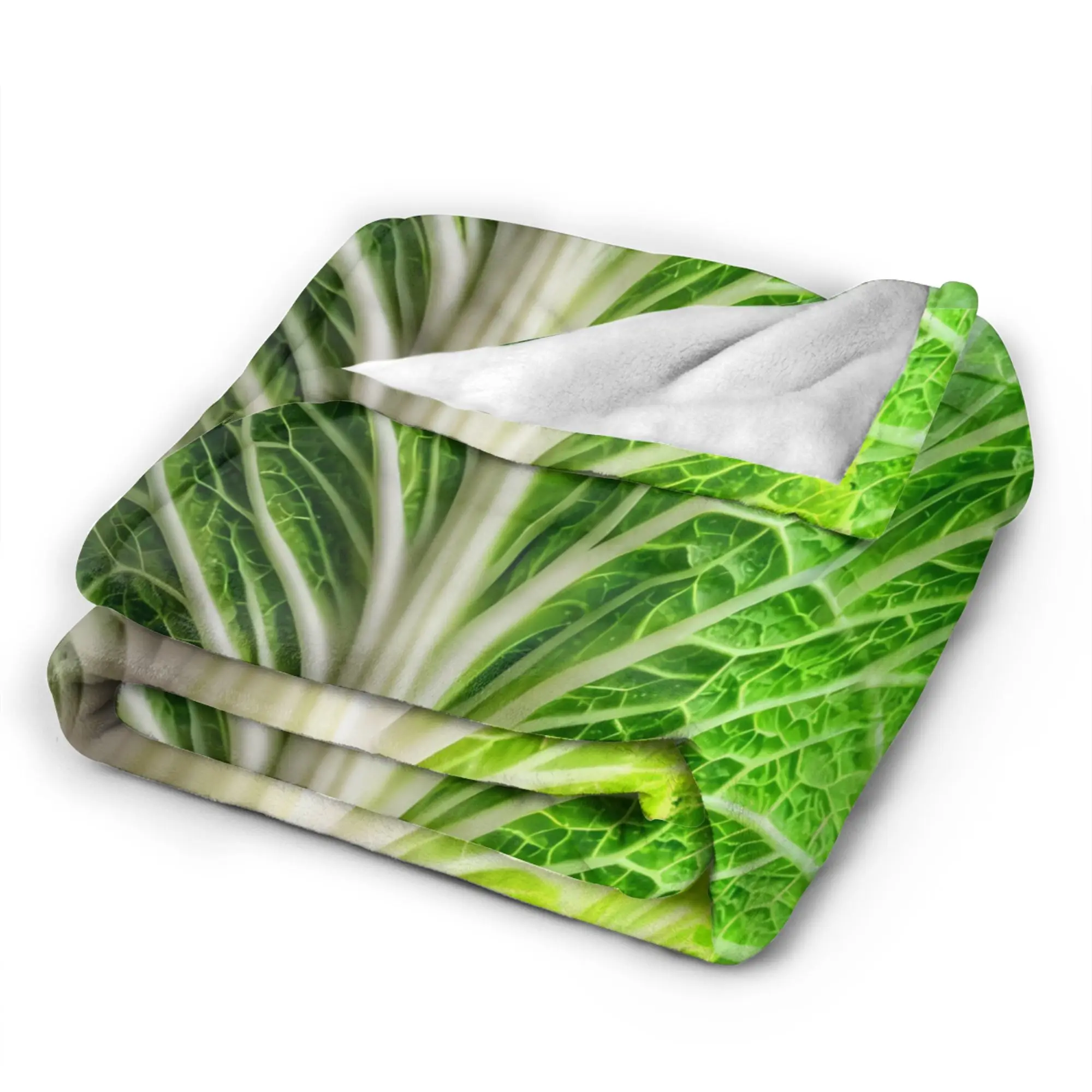 Cabbage Pattern Blankets  Soft Warm Aesthetic Plush Throw Blanket For Girls Boys Couch Bed Flannel Bedspread Bed Cover