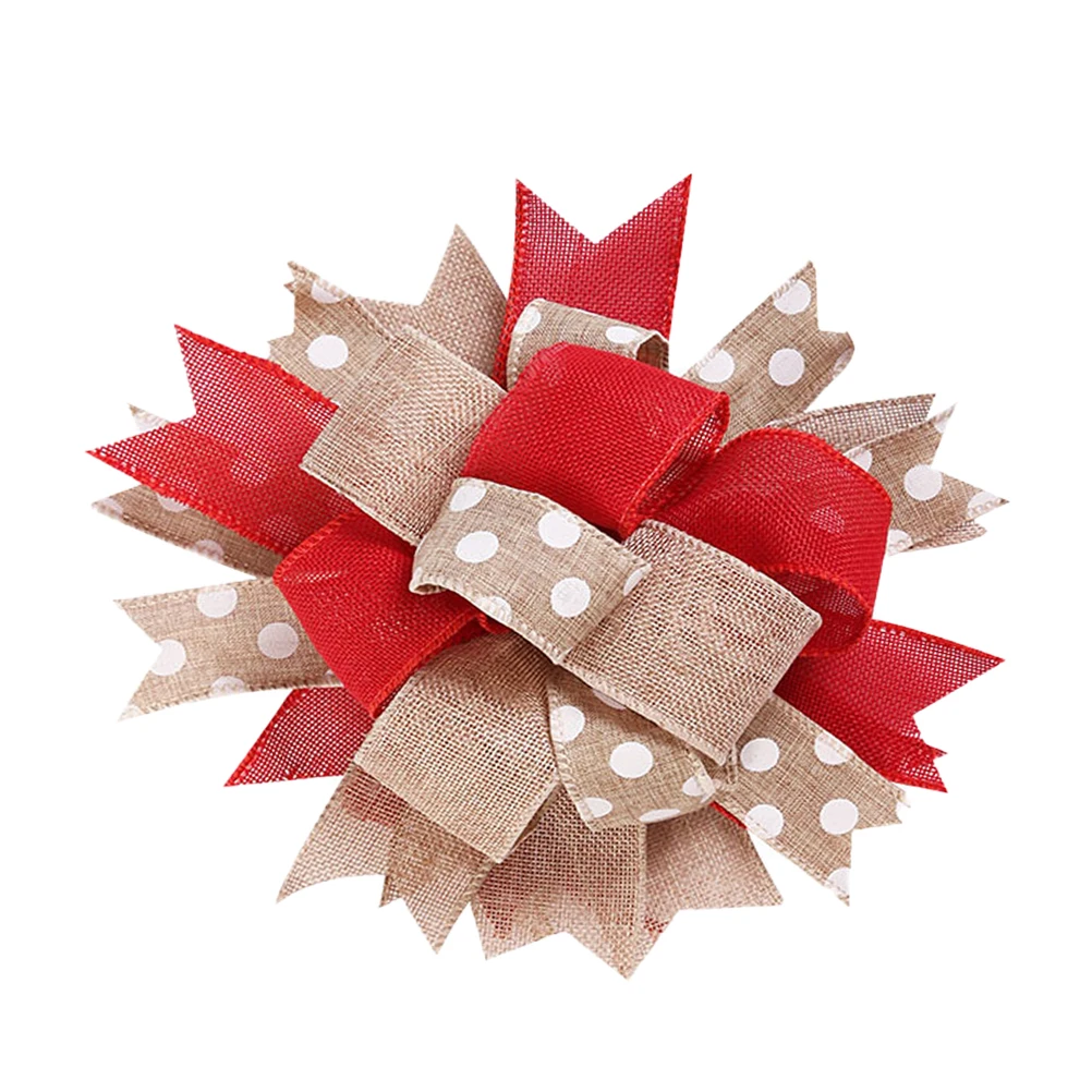 

Christmas Bow Gift Boxes Ornaments Accessories Tree Pendant Small Bowknot Red Handmade Bows