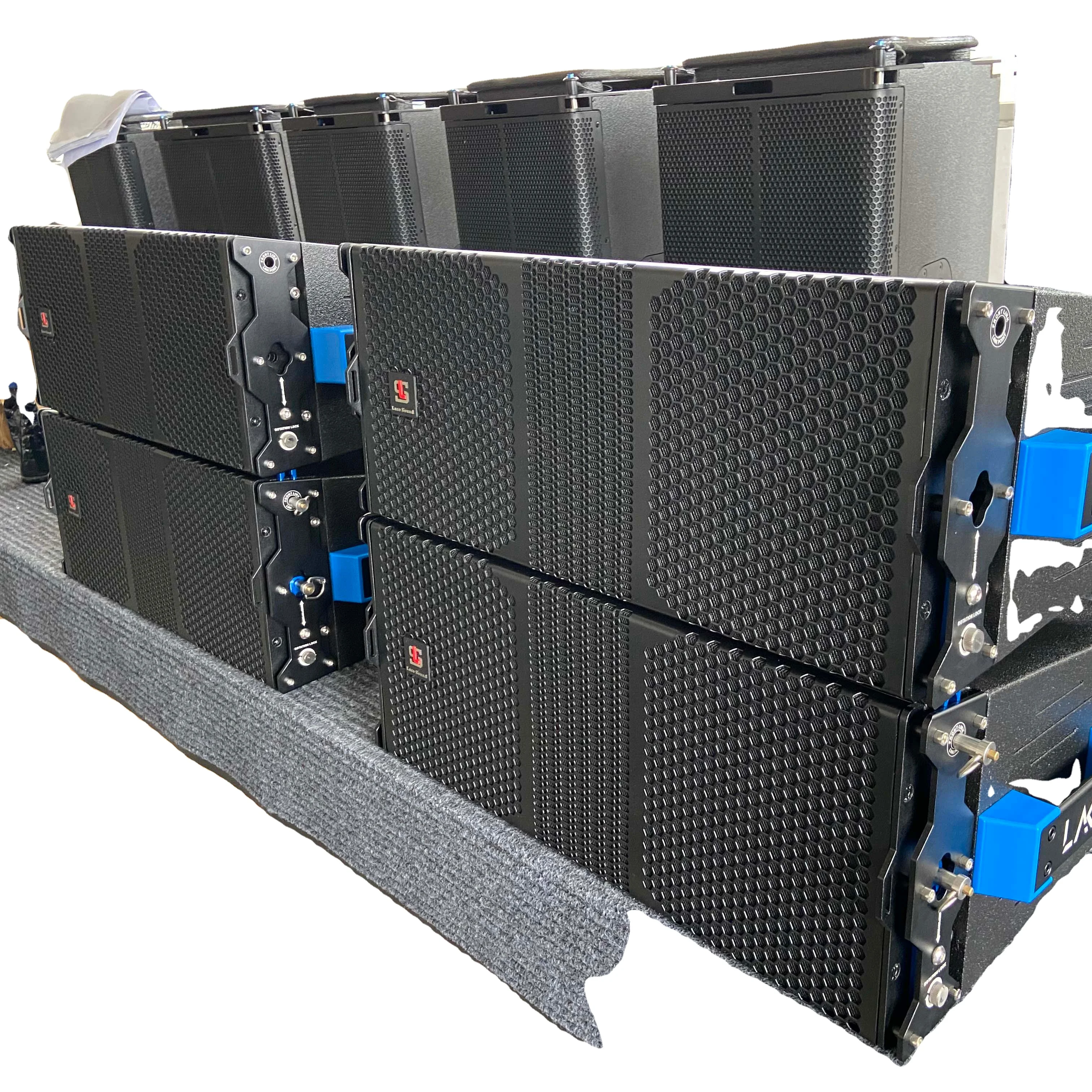 

A8W Original Design Dual 8" Active Line Array Power PA System 8ohm Impedance for Outdoor Concerts