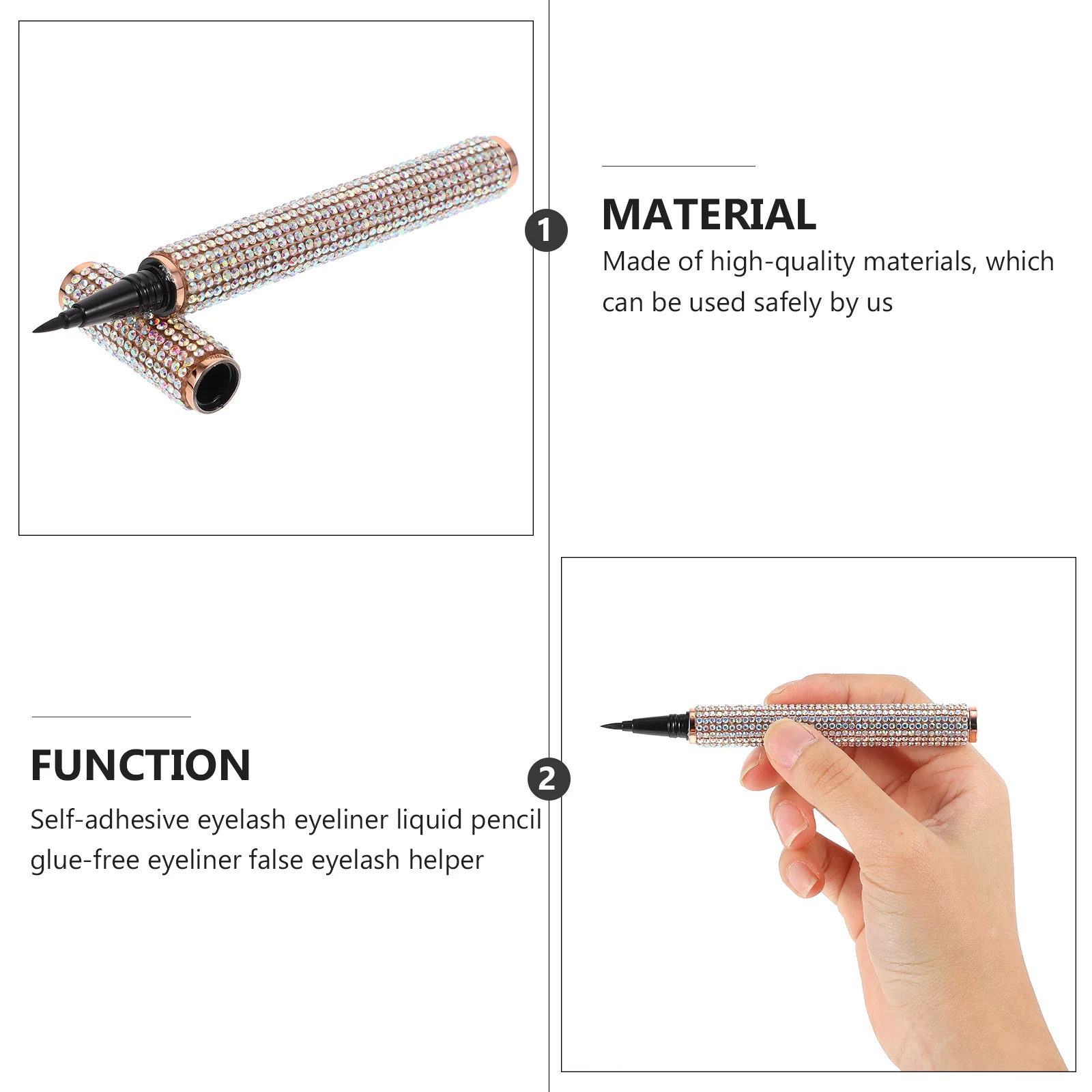 

1Pcs Pen Liquid Eyeliner Waterproof Sweat Proof Long Wearing Eye Beauty Pen Easy Application Makeup Accessory