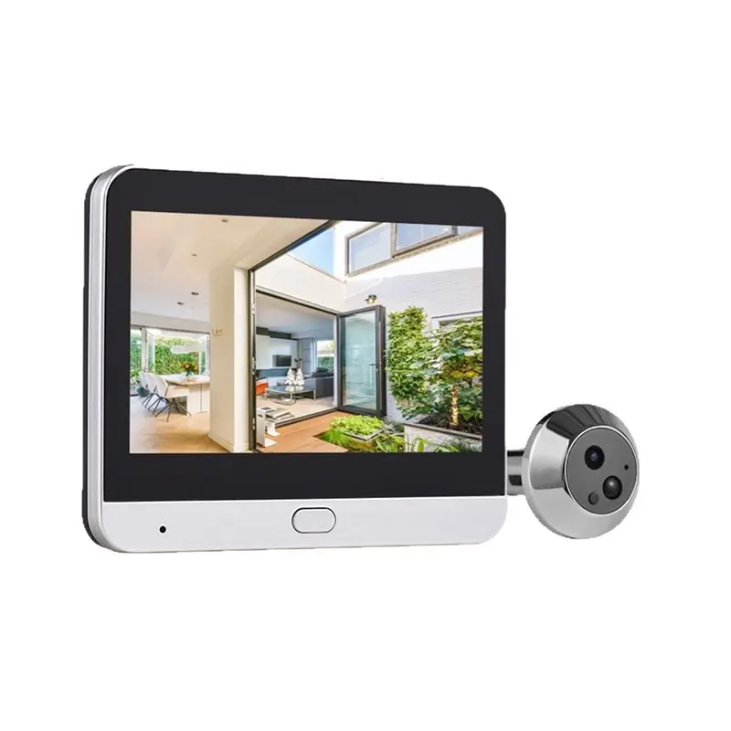 A53M-Wireless Tuya Wifi 2MP Peephole Door Camera Smart Video Doorbell PIR Motion Detection For Smart Home Security System B