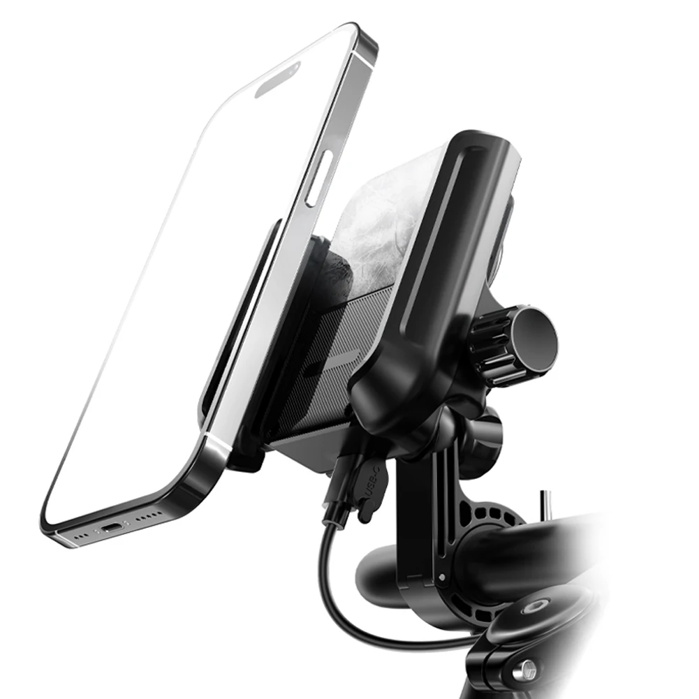 

Cooling Motorcycle Phone Mount Anti-Vibration Motorcycle Phone Holder Navigation Bracket for Motorcycle Bicycle Scooter