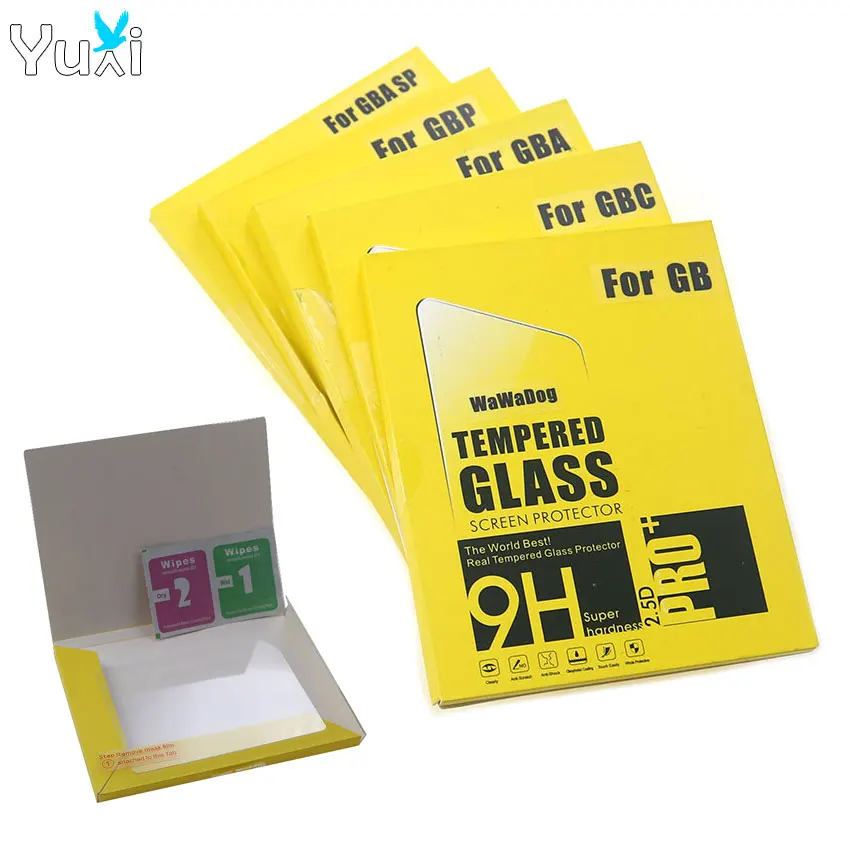 YuXi Tempered Glass For Gameboy Advance Color Pocket Console Screen Protector Film For GB GBC GBP GBA SP