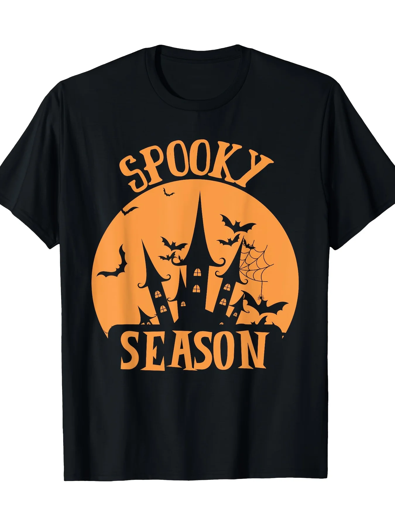 

Spooky Season Men and Women Funny Halloween Bat T-Shirt pure Cotton-200g