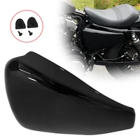 Cubierta de carenado de batería negra para motocicleta, cubierta protectora lateral izquierda, accesorios para Harley Sportster XL883, XL1200, 883, 2014-up