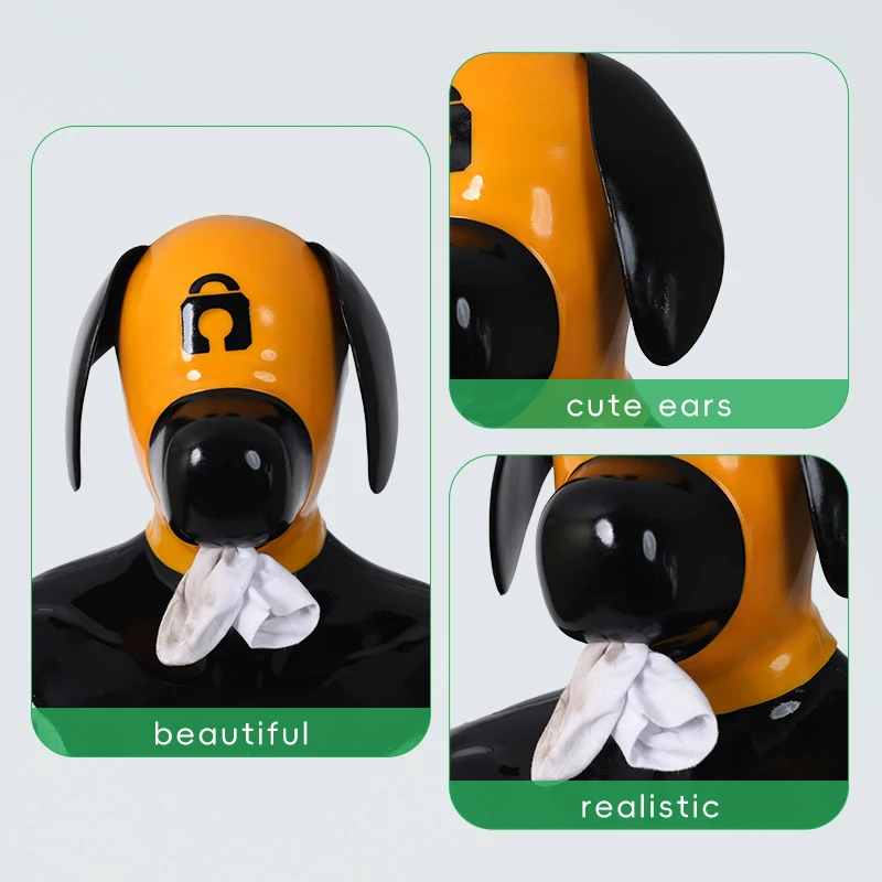 Furrjoi-capucha de silicona para perro Lapsus, disfraces de Cosplay, fetiche peludo de látex, máscara de cabeza completa, sombreros de juego para mascotas, traje de perro