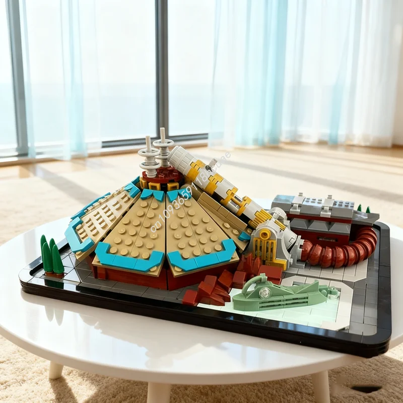 

648 шт. MOC мини космическая горная смещенная модель строительные блоки игрушки DIY творческое образование кирпич детский рождественский подарок на день рождения