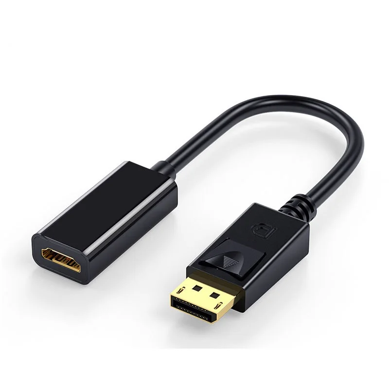 4K DP DisplayPort إلى HDMI محول متوافق DP إلى أنثى HDMI كابل محول فيديو الصوت لكابل جهاز عرض HDTV PC