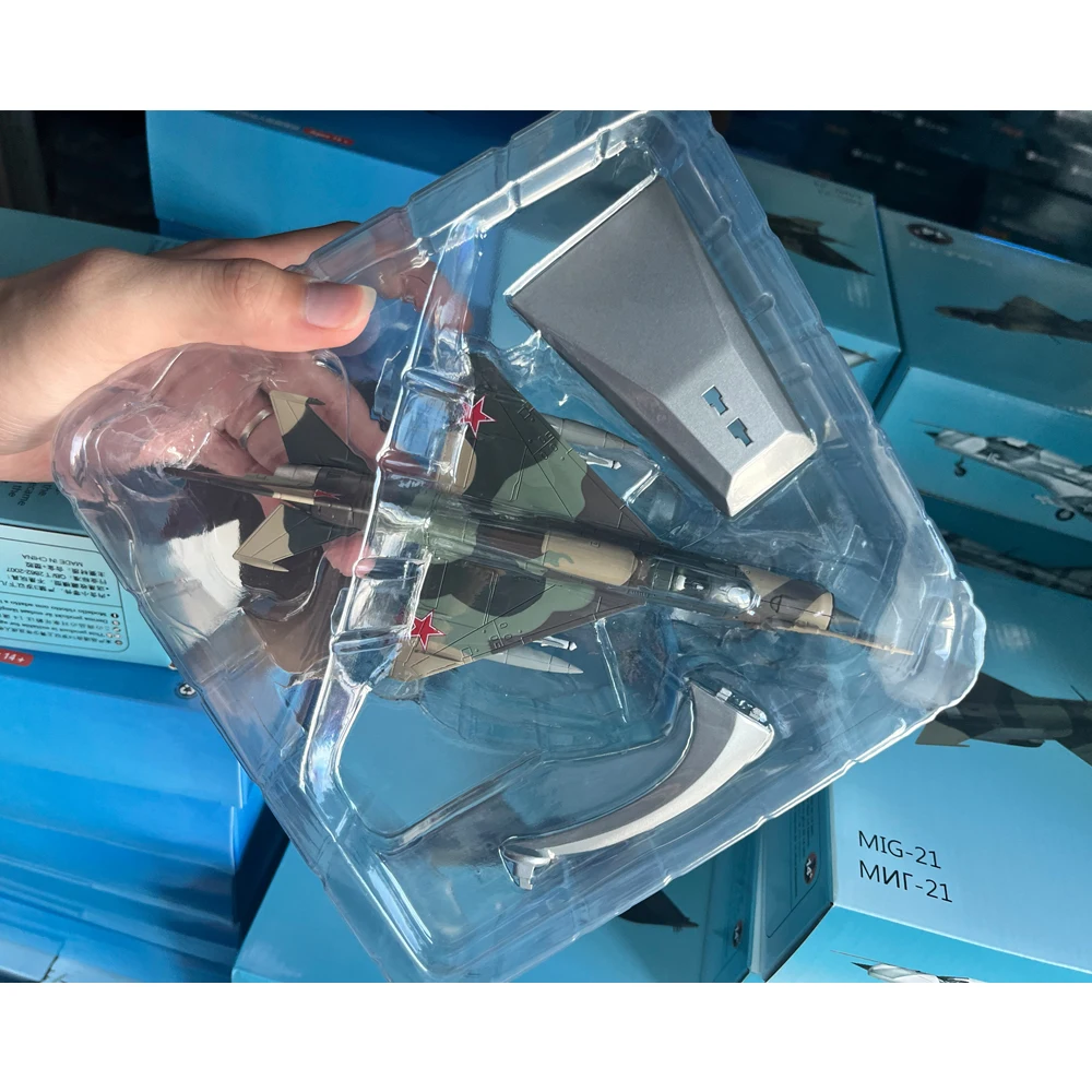 

1/72 Scale Soviet MiG-21 Mig21 Fishbed Jet Fighter Plane Aircraft Airplane Diecast Metal Plane Aircraft Model Children Gift Toy