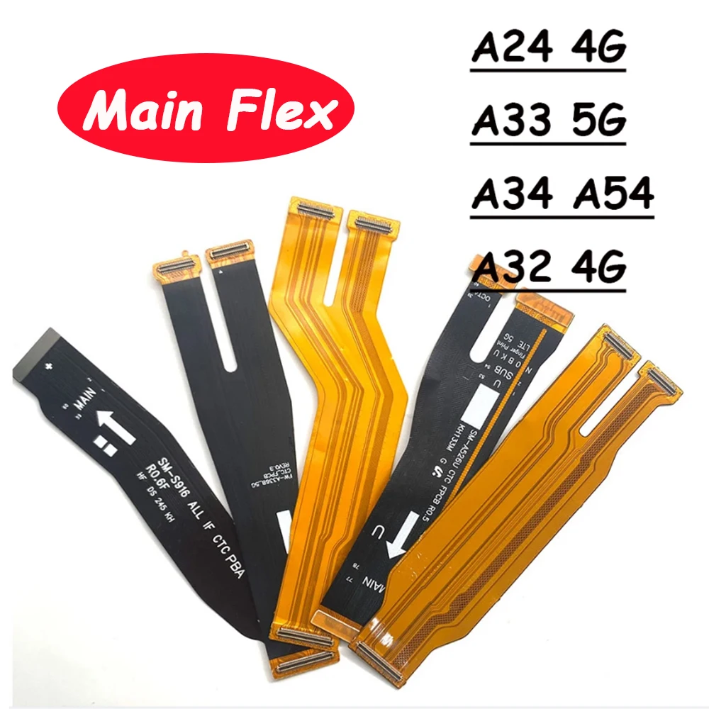 Carte mère avec câble flexible pour Samsung, carte mère, pièces de réparation, A73, A52, A32, A22, A42, A33, 5G, A24, A32, A22, 4G, A52S, A53,