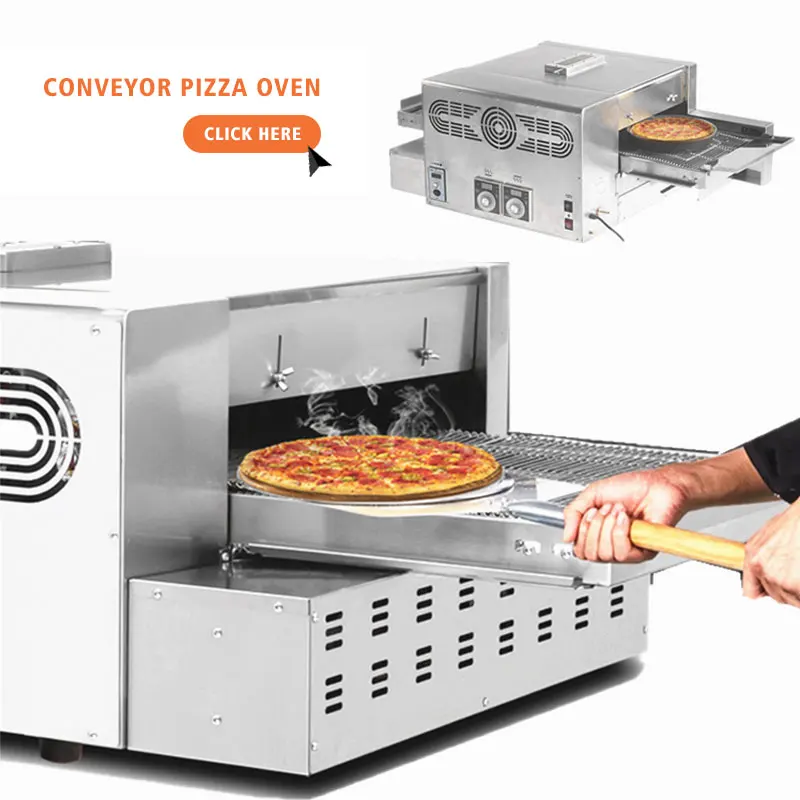 Oem Low Price Commercial Gas  Machine Counter Top Conveyor Pizza Oven For Sale